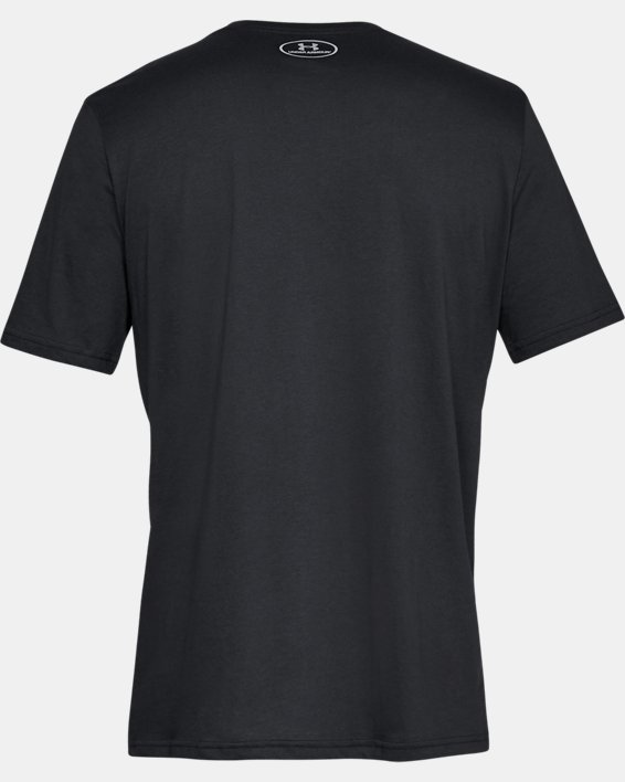 Men's UA Sportstyle Left Chest Short Sleeve Shirt, Black, pdpMainDesktop image number 6